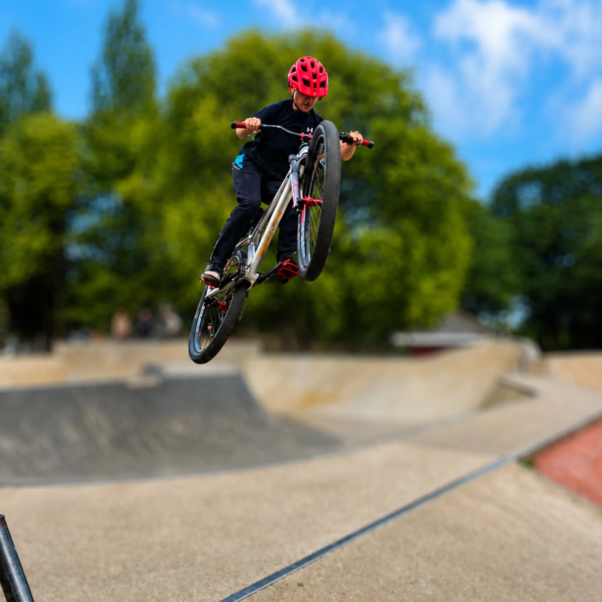 activity at a skatepark