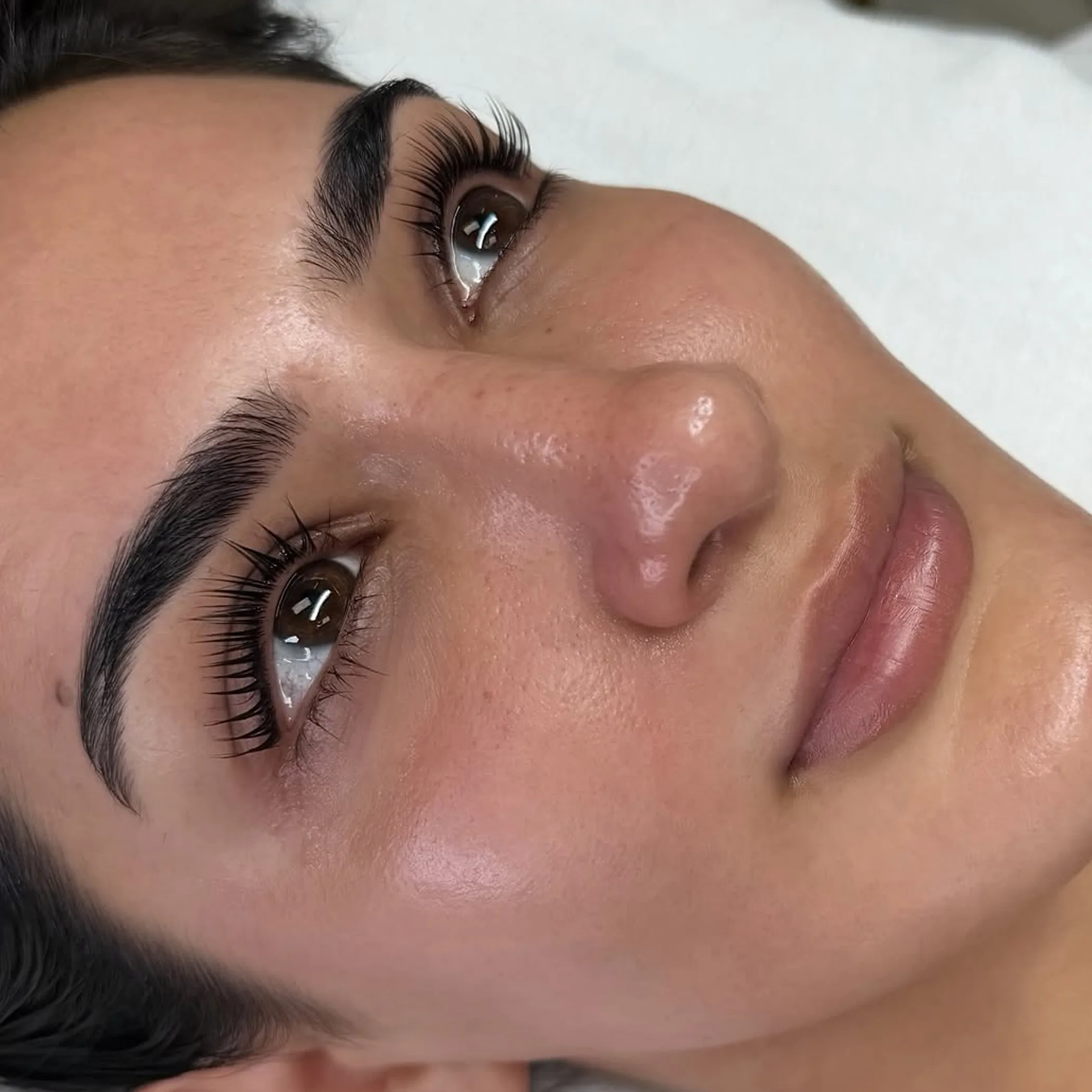 well-lit skincare portrait